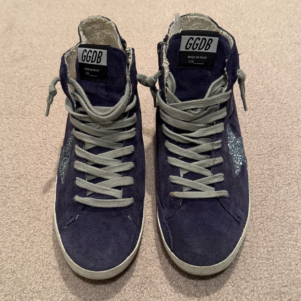 GGDB Navy Suede Francy Sneakers